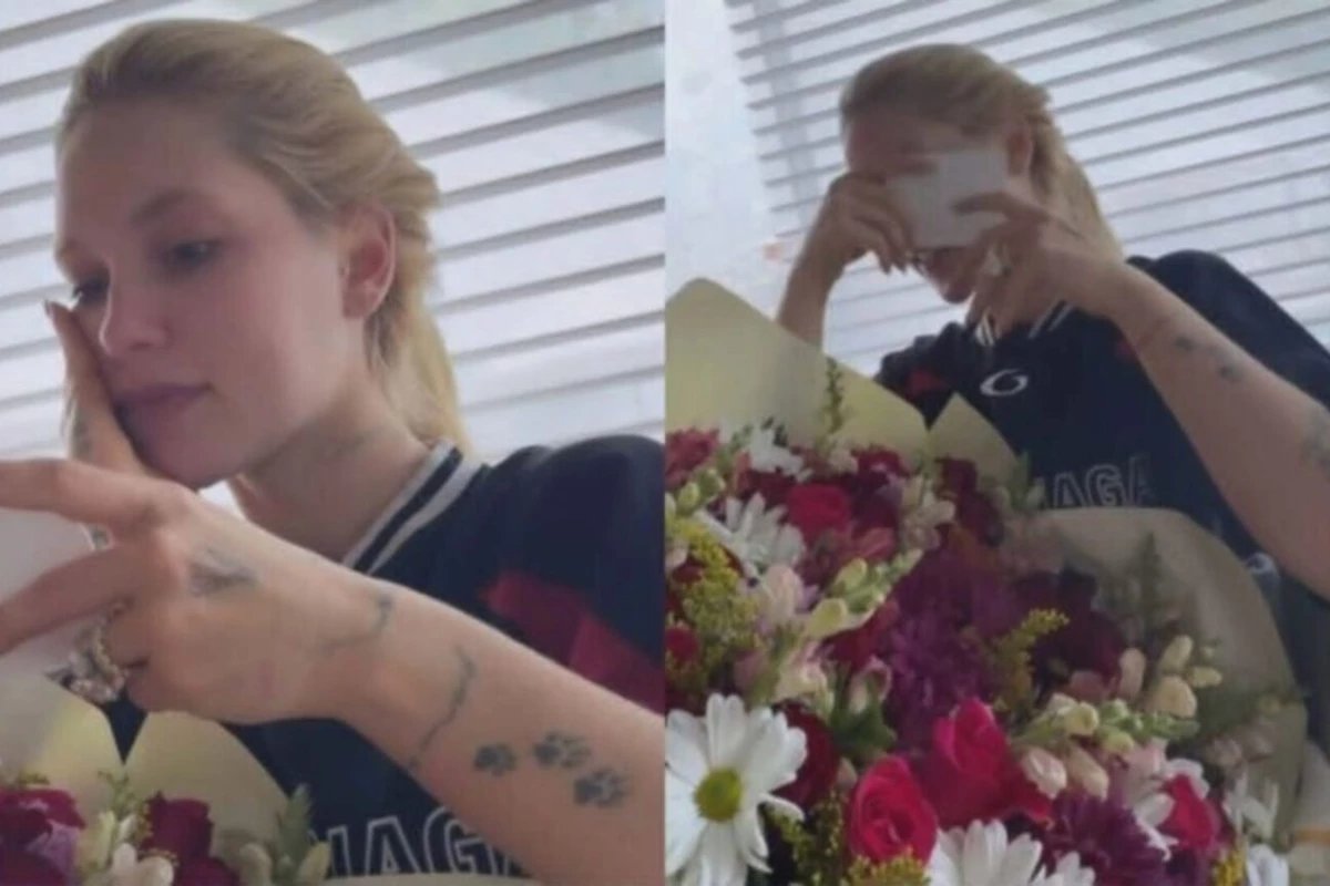 Presente romantico Virginia reage ao ganhar flores e video viraliza