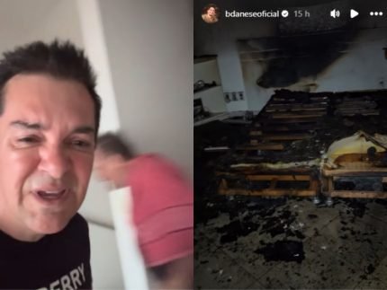 Regis Danese revela momentos de tensao durante incendio familia passa
