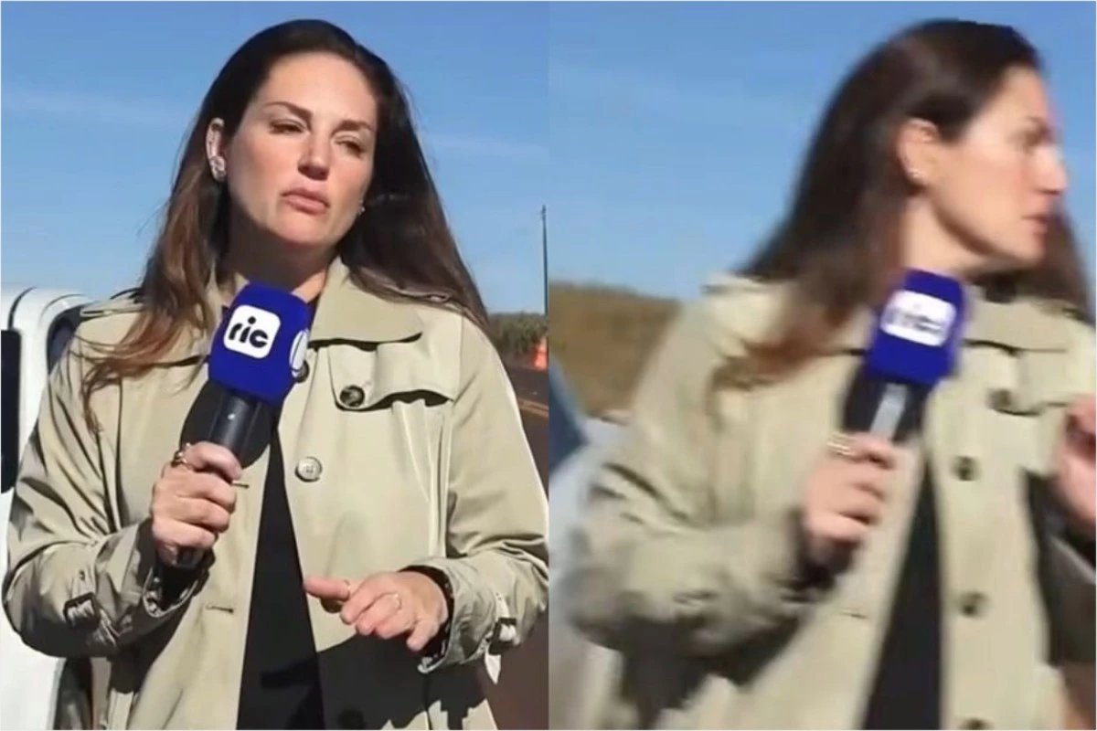 Reporter da Record que quase foi atropelada durante reportagem ao