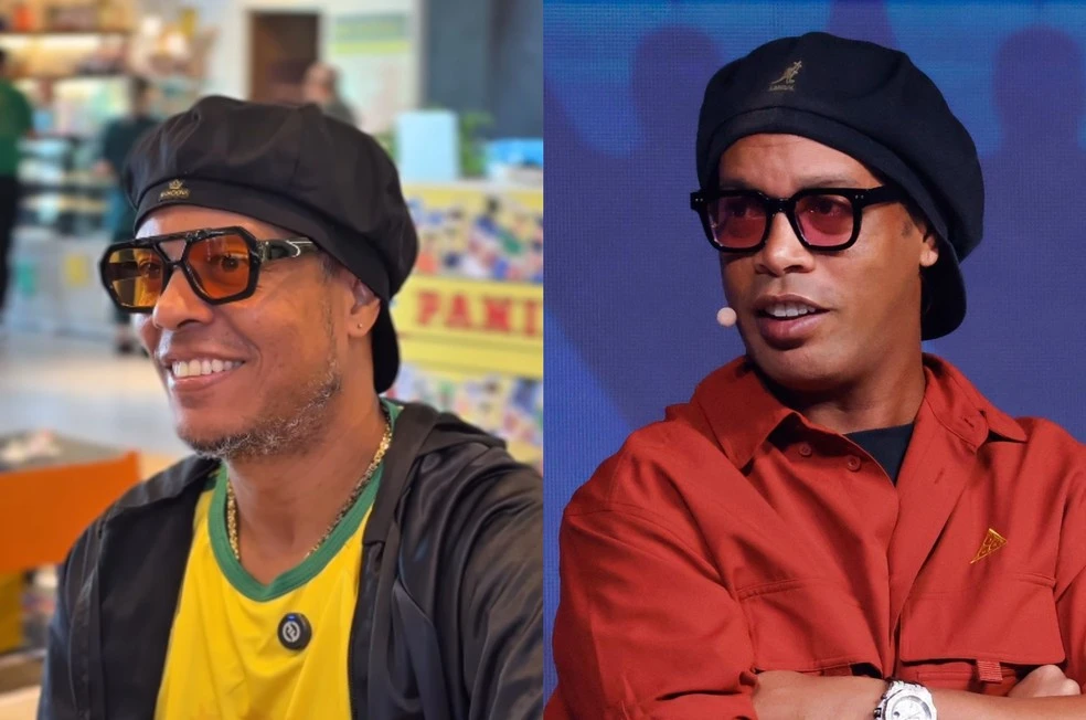 Sosia de Ronaldinho na Paraiba trabalha como porteiro e.webp