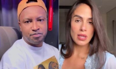 Thiaguinho e Carol Peixinho se manifestam apos ocorrido com Bento