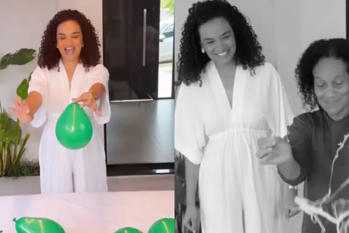 Video Lucy Ramos revela sexo do segundo bebe em dinamica