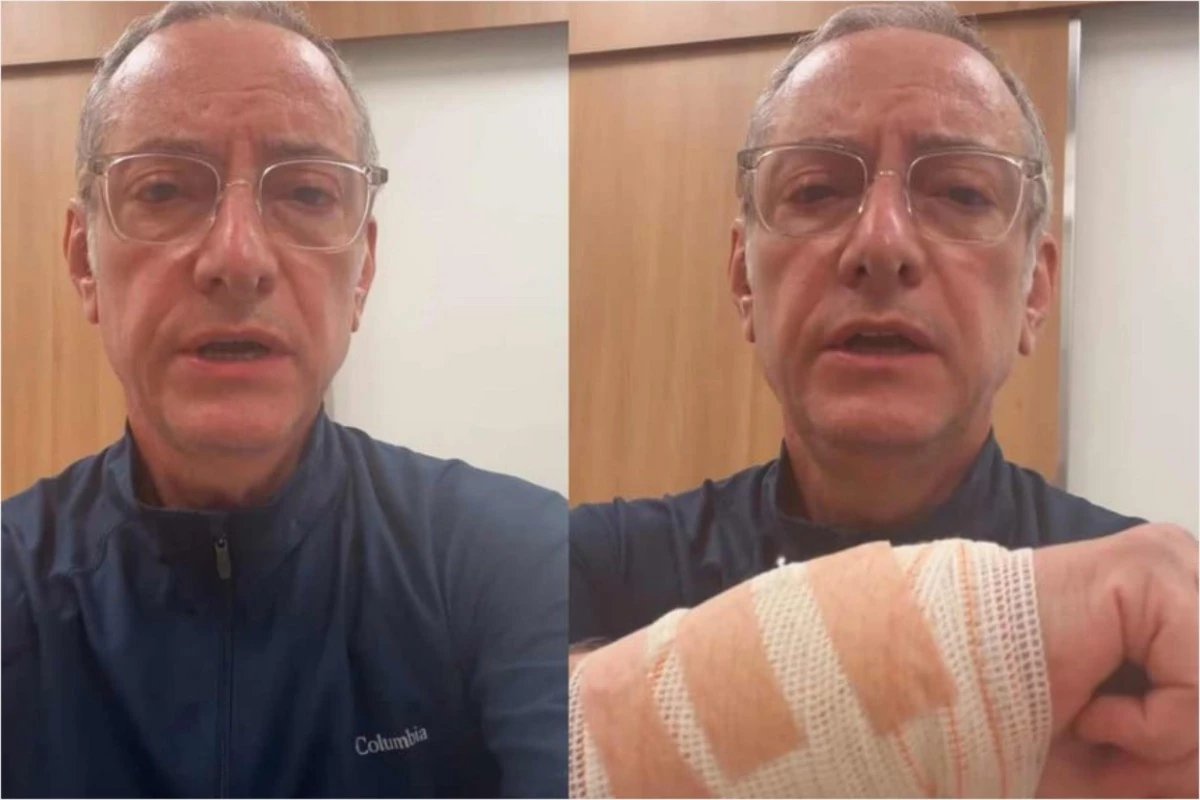 Video jornalista da Globo e atacado por pitbulll e fica