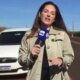 Video – carro quase passa por cima de reporter da