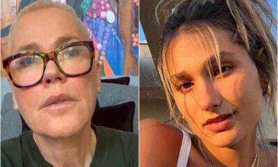 Xuxa nao segura o choro apos recado de Sasha e