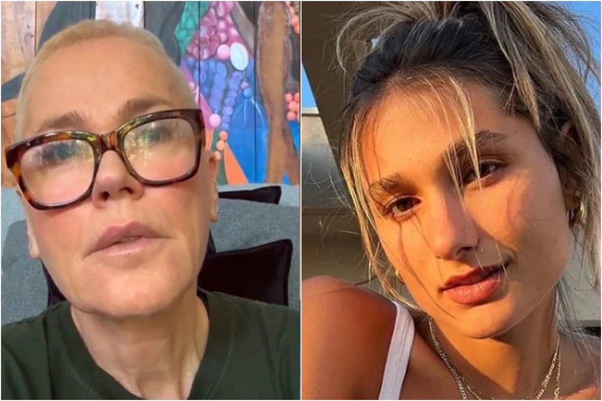 Xuxa nao segura o choro apos recado de Sasha e