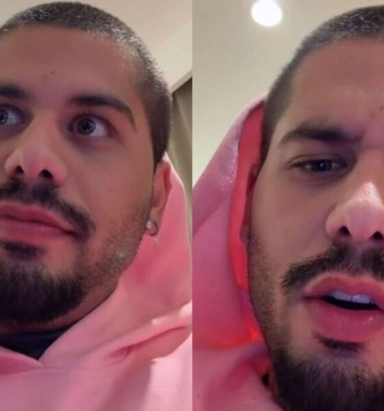 Ze Felipe e flagrado em momento de intimidade com mulher