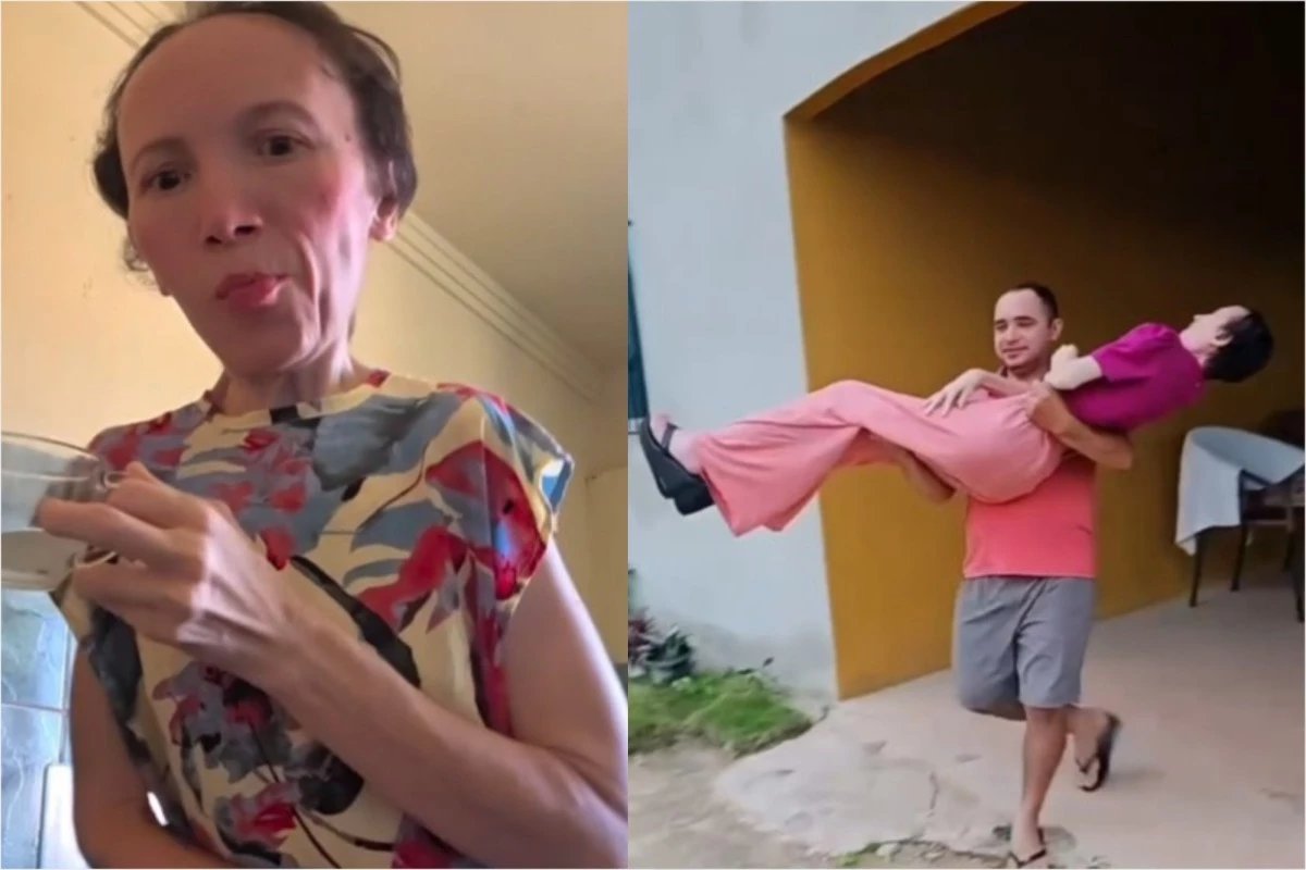 ‘Estatua viva influenciadora luta contra doenca sem cura