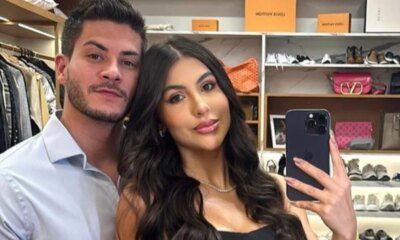 Apos dois anos juntos Arthur Aguiar e Jheny Santucci selam