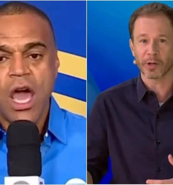 Apos ocorrido Tiago Leifert se manifesta ao vivo sobre Denilson