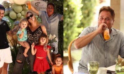 Ausencia de parte da familia no aniversario de Leonardo chama