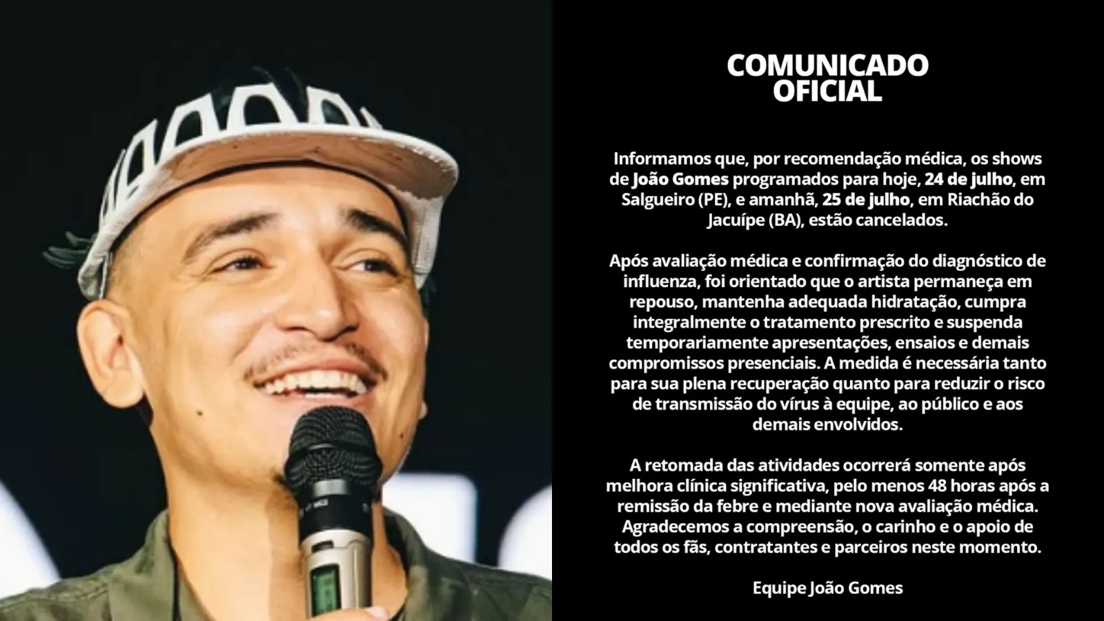 Cantor Joao Gomes e hospitalizado e cancela shows entenda.webp