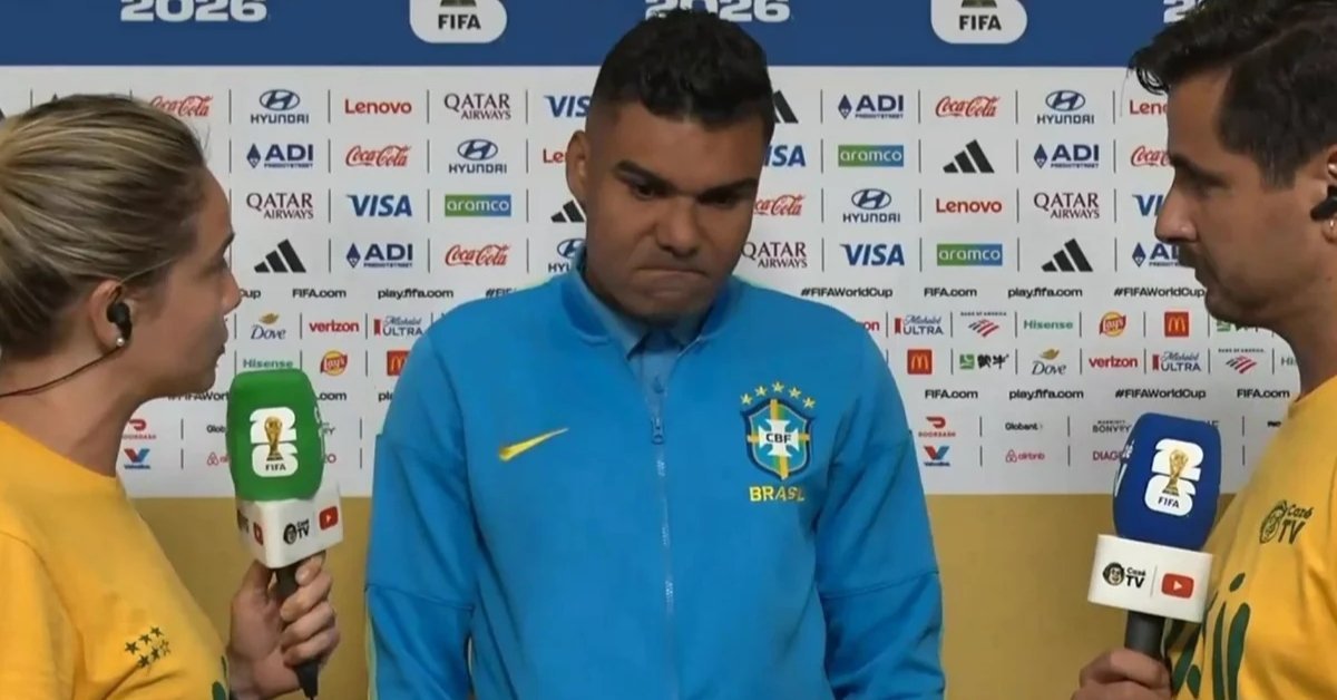 Casemiro nao segura e chora em entrevista apos Brasil ser