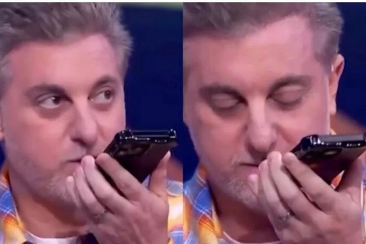 Celular de Luciano Huck toca ao vivo no Domingao com