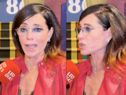 Christiane Torloni celebra encontro com Antonio Fagundes no teatro Prometido