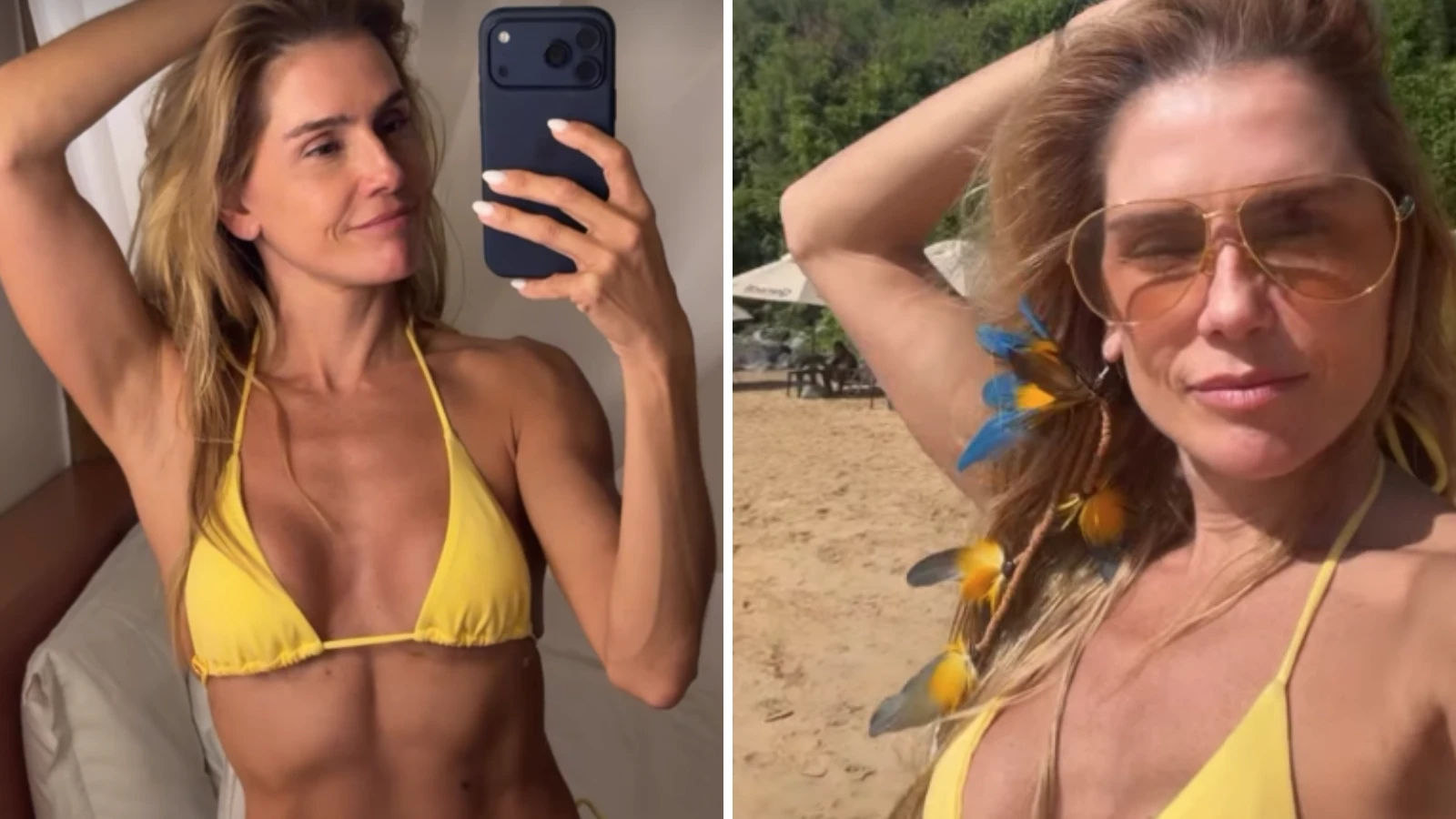 Deborah Secco exibe corpo malhado ao posar de biquini.webp