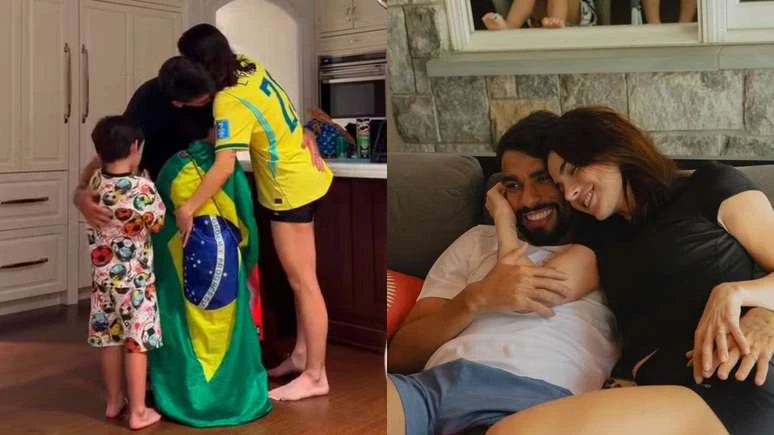 Duda Fournier mostra Lucas Paqueta sendo consolado pelos filhos.webp