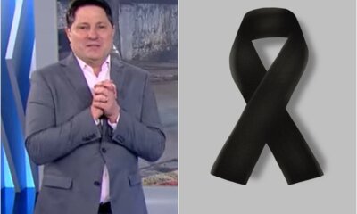 Eleandro Passaia nao esconde a dor ao vivo na Record
