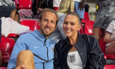 Esposa de Harry Kane assiste semifinal da Copa com.webp