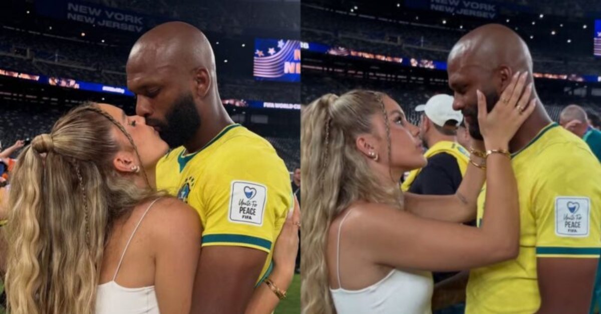 Esposa de Igor Thiago descreve bastidores ao lado das outras