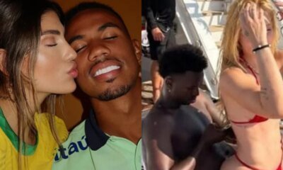 Esposa de jogador reage a publicacao com critica direcionada a