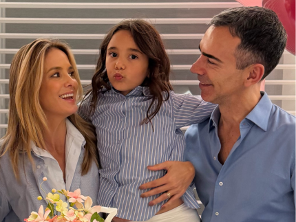Filha de Ticiane Pinheiro e Cesar Tralli comemora sete anos