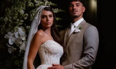 Gabriel Medina anuncia gravidez de Isabella Arantes no altar e