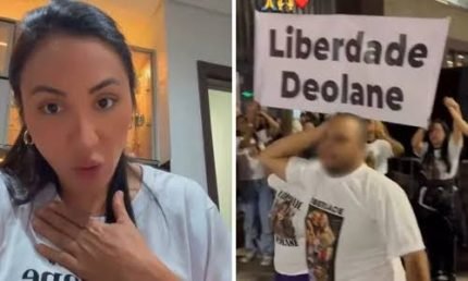 Irma de Deolane explica ausencia da familia em manifestacao por