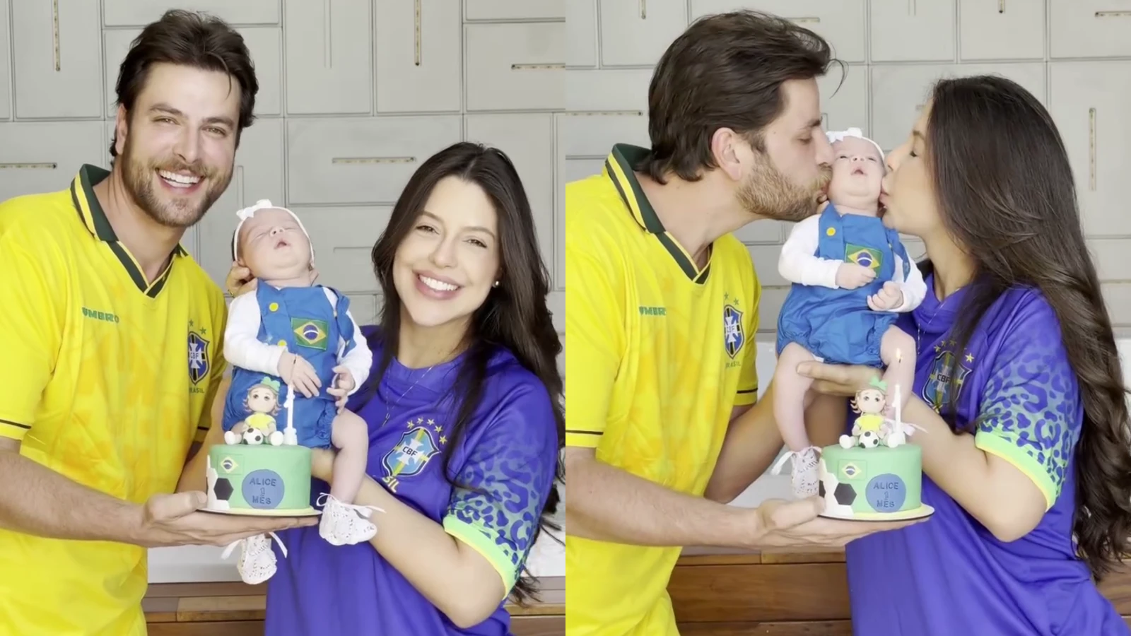 Lais Caldas e Gustavo Marsengo comemoram 1o mes da.webp