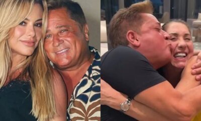 Leonardo e Margareth Serrao curtem noite de bebidas e Poliana