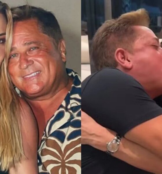 Leonardo e Margareth Serrao curtem noite de bebidas e Poliana