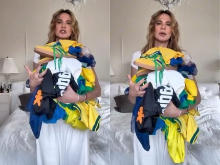 Luciana Gimenez relata drama com roupas verde e amarelo apos