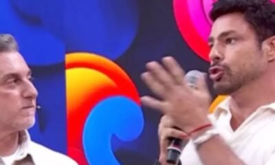 Luciano Huck interrompe Caua Reymond apos alfinetada e gera climao