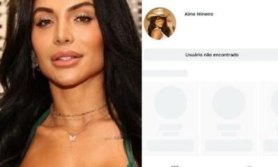 Perfil de Aline Mineiro sai do ar apos repercussao de