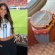 Relogio de luxo da esposa de Messi rouba a cena