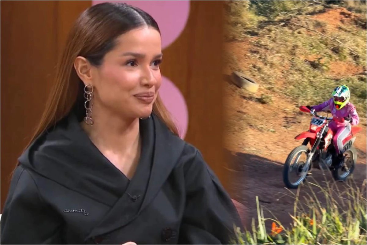 Video mostra Juliette sofrendo acidente de moto ‘Levei um estouro