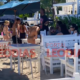 Virginia curte praia com Vini Jr e amigos um dia
