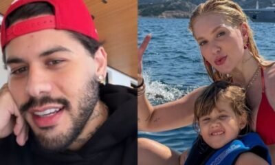 Ze Felipe comenta sobre passeio dos filhos no exterior com