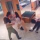 Aline Mineiro retorna ao condominio acompanhada de seguranca namorado segue