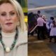 Ana Maria Braga chega de helicoptero a hospital e assessoria