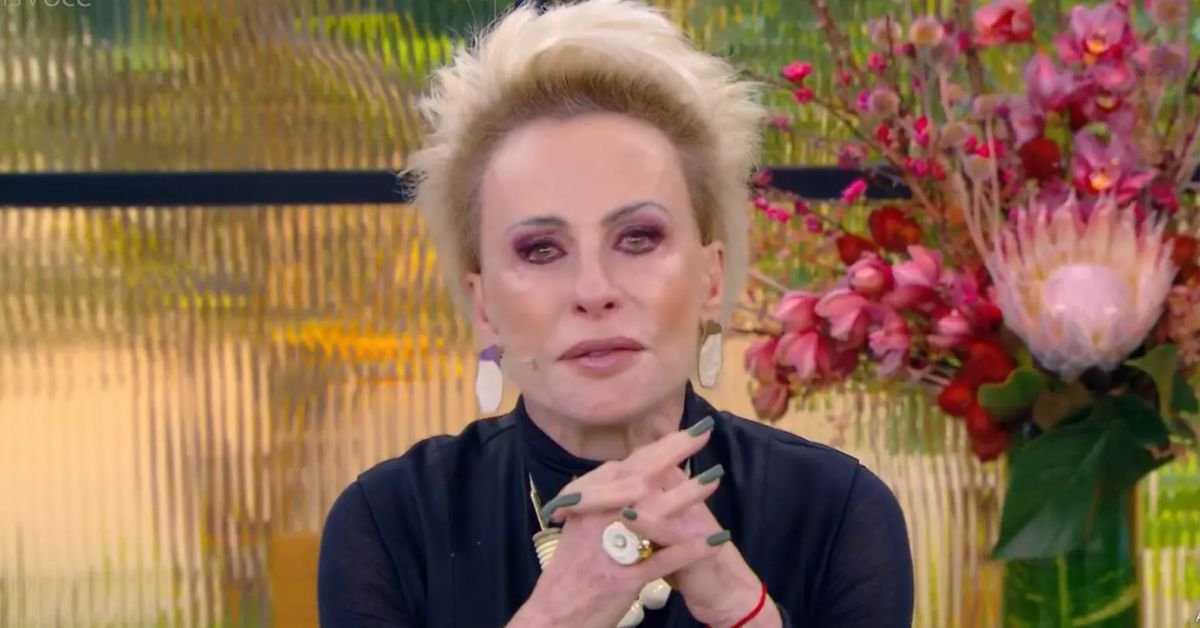 Ana Maria interrompe programa e chora ao vivo ao falar