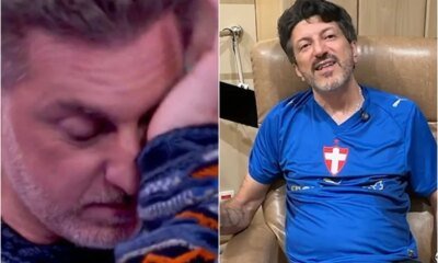 Apos ocorrido com Lito Luciano Huck interrompe o Domingao com