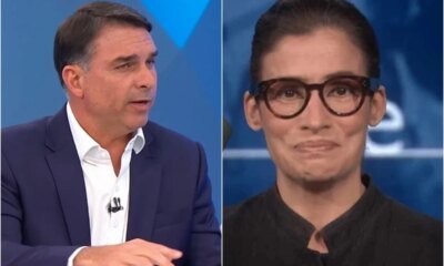 Apos ocorrido com Renata Vasconcellos Flavio Bolsonaro se manifesta ao