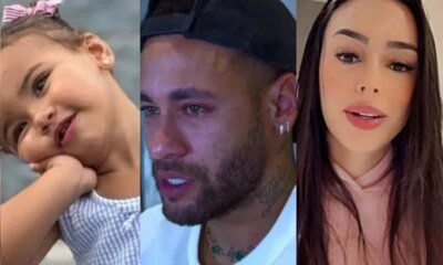Apos ocorrido com a filha Neymar nao se controla e