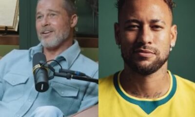 Brad Pitt diz que dara aulas de atuacao para Neymar