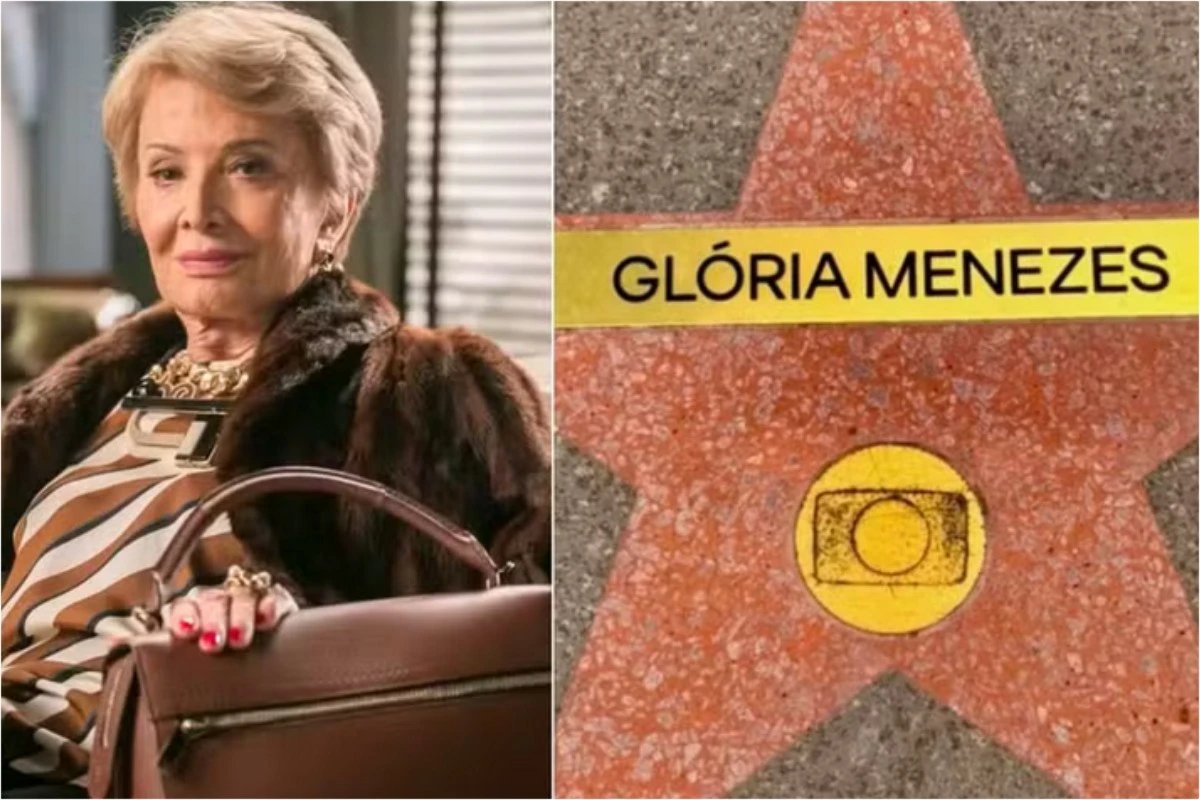 Calcada da Fama Uma semana antes de falecer Gloria Menezes