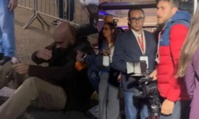 Cinegrafista da GloboNews da cabecada em reporter do Brasil de