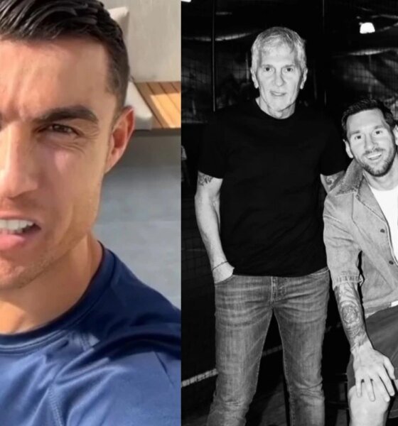 Comentario de Cristiano Ronaldo em post de Messi lamentando a
