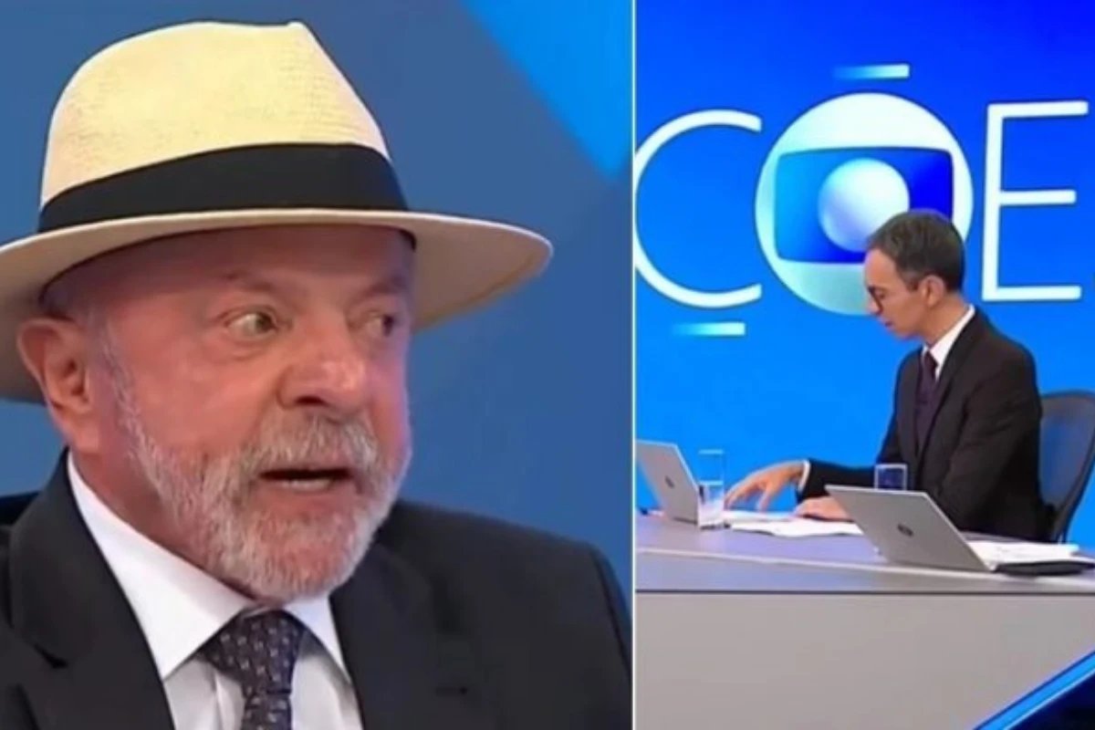 Constrangimento ao vivo Tralli se confunde durante entrevista com Lula