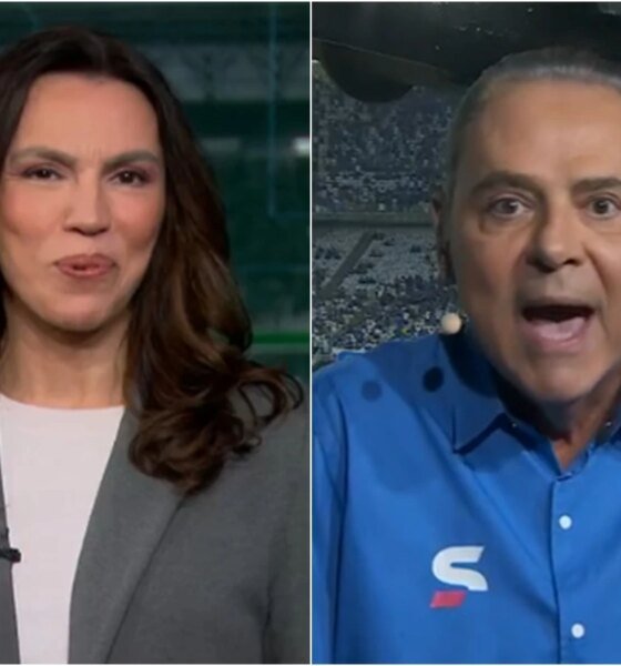 Coube a Ana Paula Araujo ao vivo no Jornal Nacional